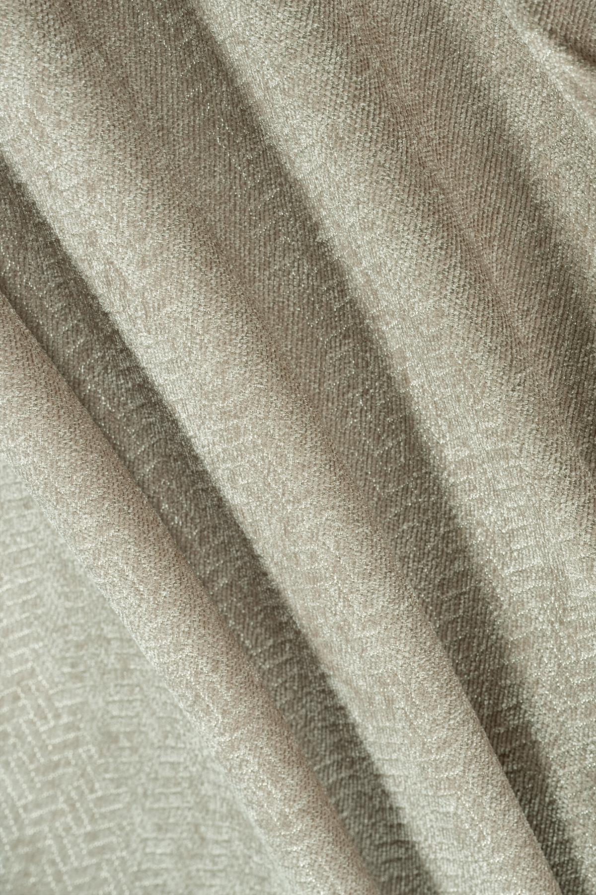 Jakarlı Şönil Koltuk Örtüsü | Çekyat Örtüsü | Koltuk Şalı 175x300 Kaymaz Camel