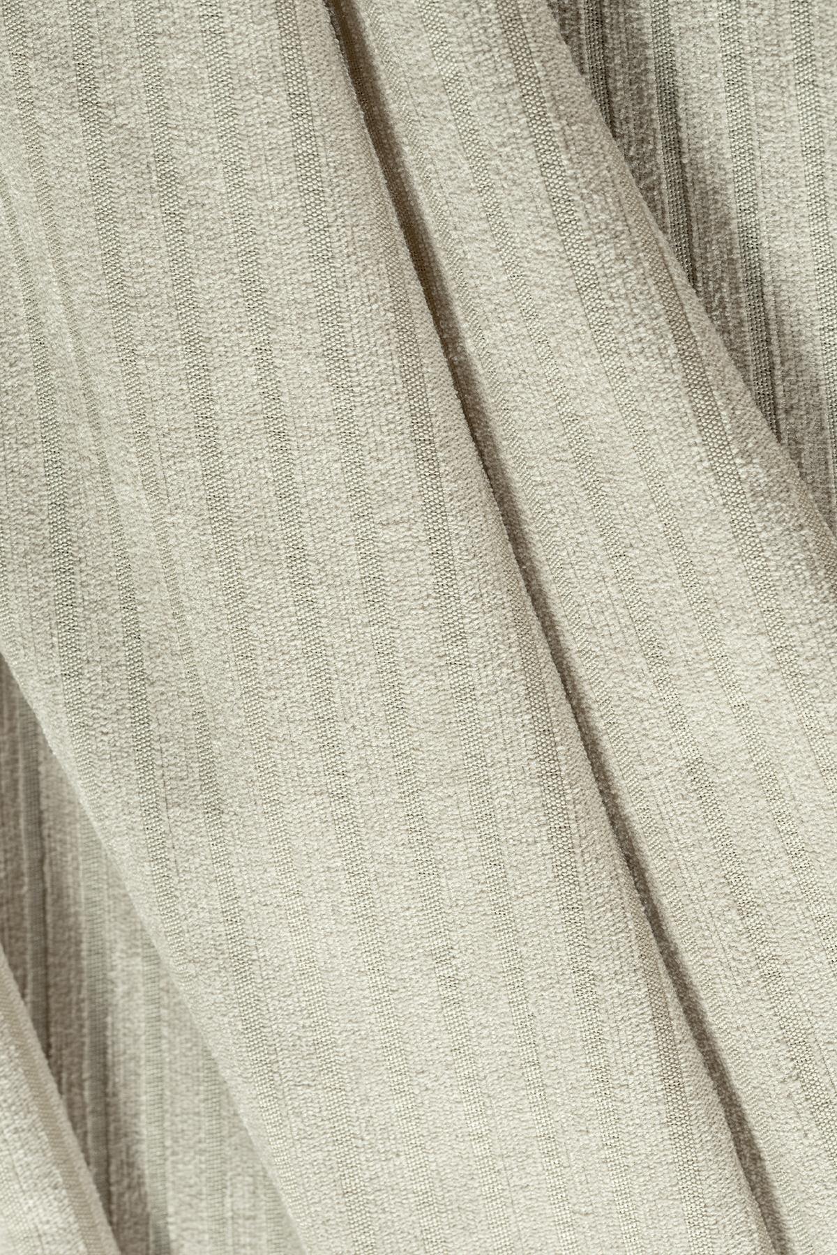 Mikrofiber Şönil Fitilli Minimalist Tekli Koltuk Örtüsü - 110x175 cm,2 Adet Çift Taraflı, Kaymaz, Terletmez Krem