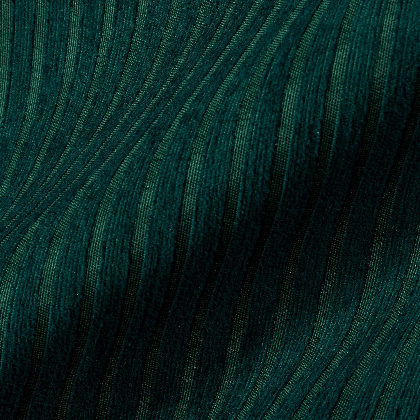 Mikrofiber Şönil Fitilli Minimalist Koltuk Örtüsü - 175x215 cm, Çift Taraflı, Kaymaz, Terletmez Zümrüt