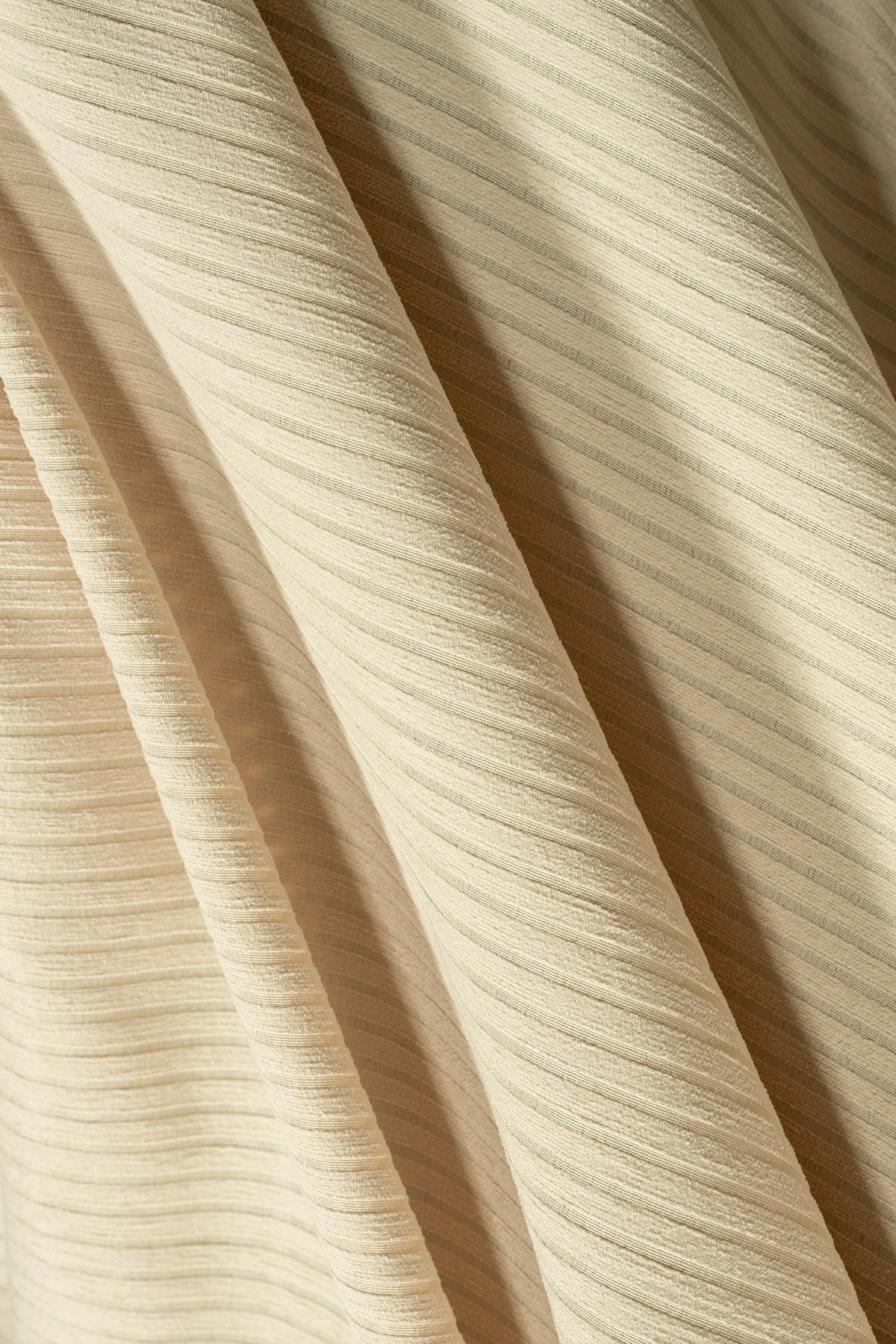 Mikrofiber Şönil Fitilli Minimalist Koltuk Örtüsü -175x300 cm Large, Çift Taraflı, Kaymaz, Terletmez Camel