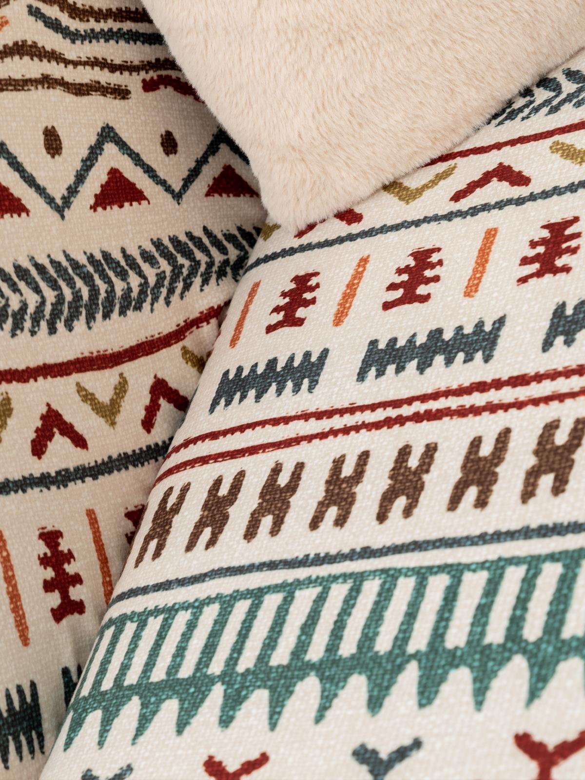 SoftMicro Etnik Desenli Boho 180x220 cm Koltuk Örtüsü Şalı, Kanepe Örtüsü, Tv Battaniyesi Turkuaz