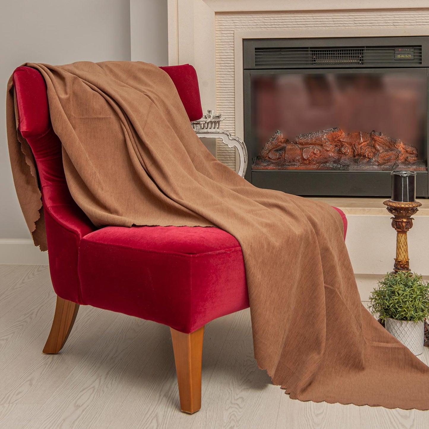 Tek Kişilik Koltuk Örtüsü Berjer Örtüsü Koltuk Şalı 2 Adet 110x175 cm