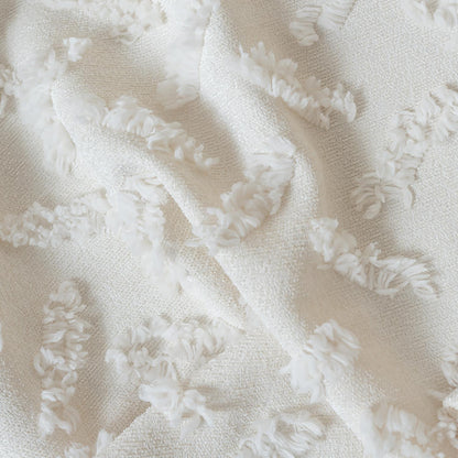 Ponela Koltuk Örtüsü Kaymaz Bohem Punch Kabartmalı 3 Boyutlu 175x300 cm ( Large ) Kaymaz, Ekru