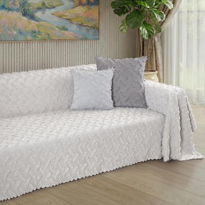 Ponela Koltuk Örtüsü Kaymaz Bohem Punch Kabartmalı 3 Boyutlu 175x300 cm ( Large ) Kaymaz, Kil