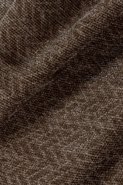 Jakarlı Şönil Koltuk Örtüsü  | Çekyat Örtüsü | Koltuk Şalı 175x300 Kaymaz Kahve