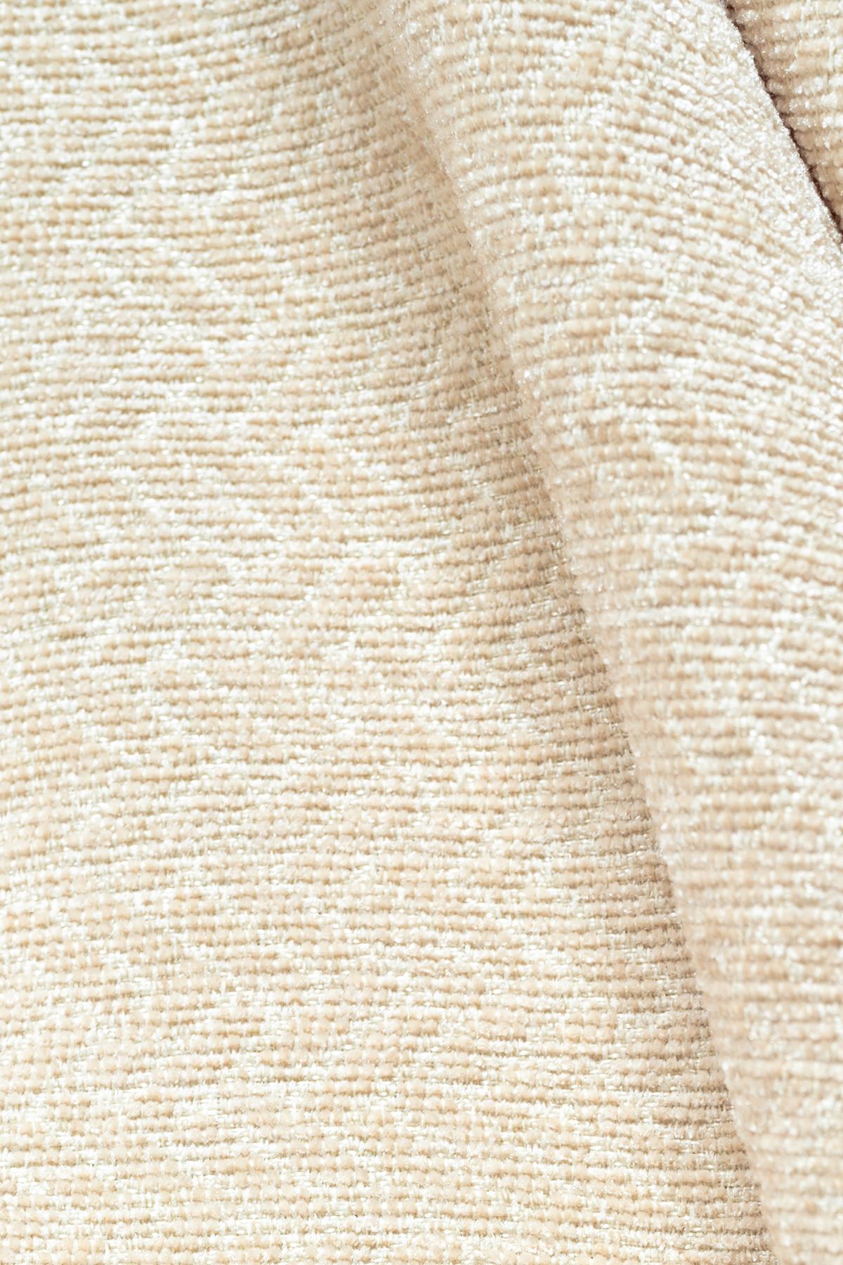 Jakarlı Şönil Koltuk Örtüsü  | Çekyat Örtüsü | Koltuk Şalı 175x300 Kaymaz Krem