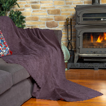 Jakarlı Şönil Koltuk Örtüsü  | Çekyat Örtüsü | Koltuk Şalı 175x300Kaymaz Gül Kurusu