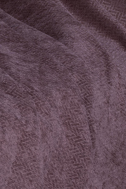 Jakarlı Şönil Koltuk Örtüsü  | Çekyat Örtüsü | Koltuk Şalı 175x350 Kaymaz Gül Kurusu