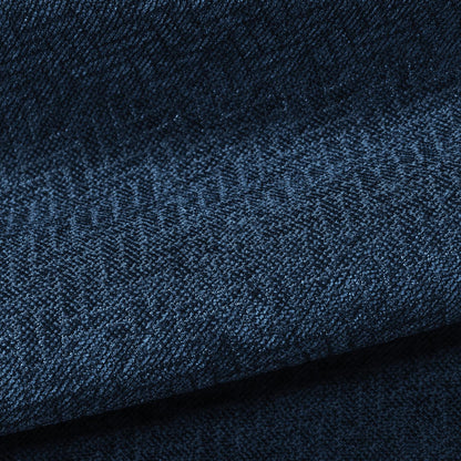 Jakarlı Şönil Koltuk Örtüsü  | Çekyat Örtüsü | Koltuk Şalı 175x350 Kaymaz Gece Mavisi