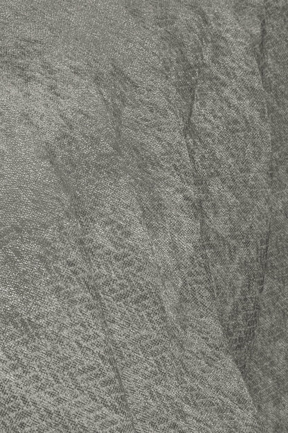 Jakarlı Şönil Koltuk Örtüsü  | Çekyat Örtüsü | Koltuk Şalı 175x350 Kaymaz Gümüş