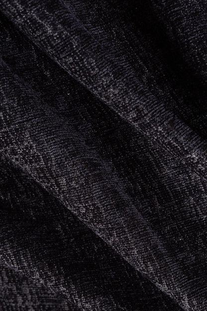 Jakarlı Şönil Koltuk Örtüsü  | Kanepe Örtüsü | Koltuk Şalı 110x175  2 Ad. Kaymaz Antrasit