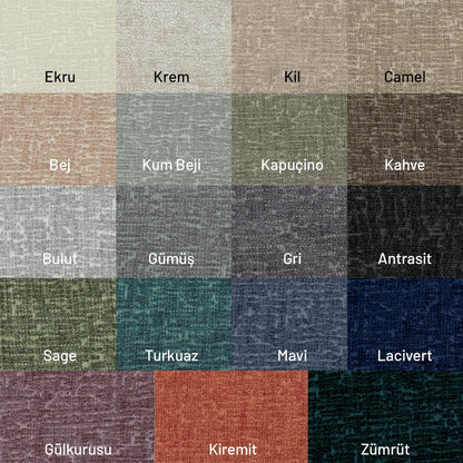 Premium Koltuk Örtüsü 110x175 Berjer Gramajlı Jakarlı Şönil  Ekru | Kanepe Örtüsü |  2 Adet