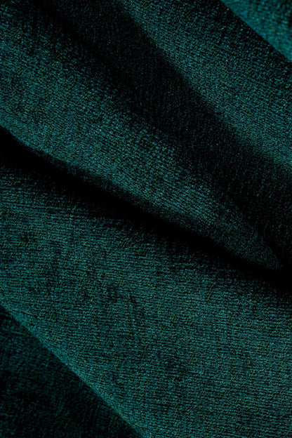 Jakarlı Şönil Koltuk Örtüsü  | Kanepe Örtüsü | Koltuk Şalı 175x350 Kaymaz Zümrüt