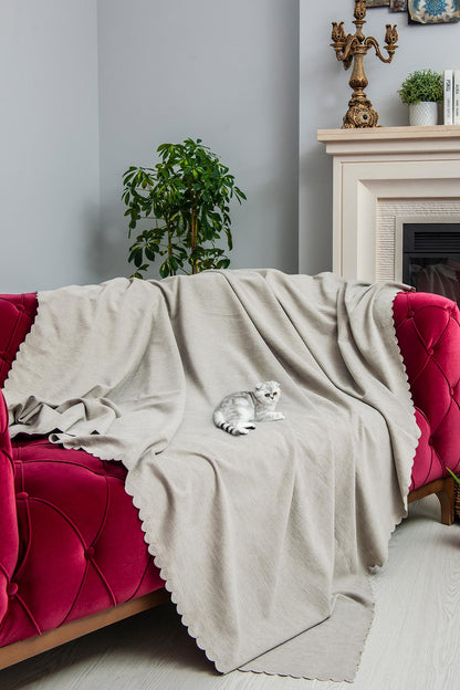 Kaymaz Koltuk Örtüsü Çift Taraflı Mikrofiber Şönil 175x350 cm XL- Kumbeji – Kedi Köpek ve Çocuk Dostu