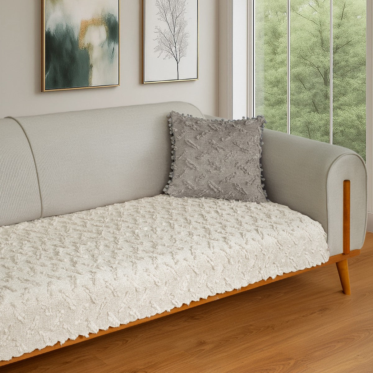 Latuda Home Ponela Koltuk Örtüsü - Sadece Oturum Alanını Kaplar 85x210 cm - Camel