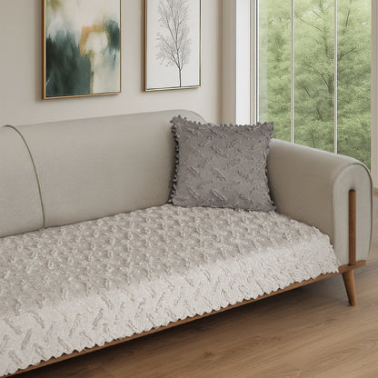 Latuda Home Ponela Koltuk Örtüsü - Sadece Oturum Alanını Kaplar 85x210 cm - Kil