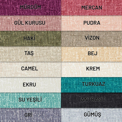 Latuda - Şönil Jakarlı Desen Kaymaz Çekyat Örtüsü ve Koltuk Şalı