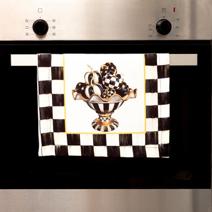 Mackenzie Kabak Desenli 3'lü Mutfak Seti - Runner, Fırın Örtüsü ve Mutfak Önlüğü HEDİYELİK-LTD365