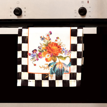 Mackenzie Dama Desenli 3'lü Mutfak Seti - Runner, Fırın Örtüsü ve Mutfak Önlüğü HEDİYELİK- LTD367