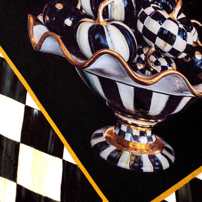 Mackenzie Kabak Desenli 3'lü Mutfak Seti - Runner, Fırın Örtüsü ve Mutfak Önlüğü HEDİYELİK-LTD365-S