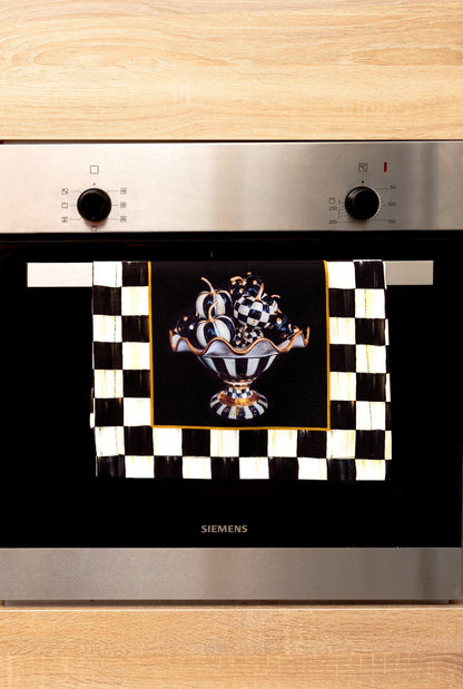 Mackenzie Kabak Desenli 3'lü Mutfak Seti - Runner, Fırın Örtüsü ve Mutfak Önlüğü HEDİYELİK-LTD365-S