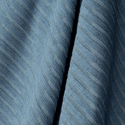 Mikrofiber Şönil Fitilli Minimalist Koltuk Örtüsü - 175x215 cm, Çift Taraflı, Kaymaz, Terletmez  Mavi