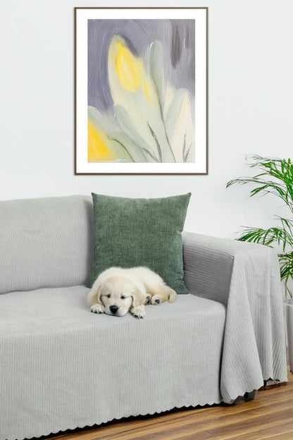 Mikrofiber Şönil Fitilli Minimalist Koltuk Örtüsü -175x300 cm Large, Çift Taraflı, Kaymaz, Terletmez A.Gri