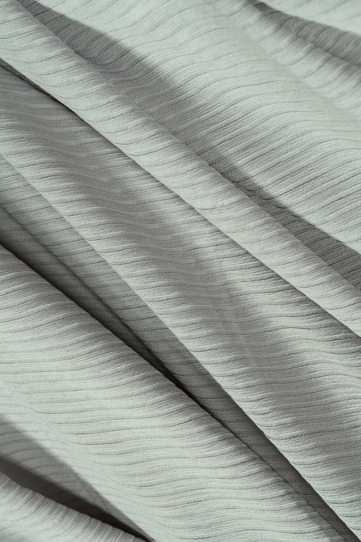 Mikrofiber Şönil Fitilli Minimalist Koltuk Örtüsü -175x350 cm XLarge, Çift Taraflı, Kaymaz, Terletmez A.Gri
