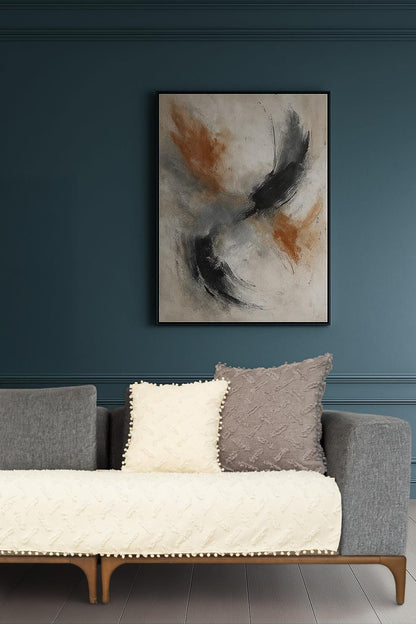 Ponela Bohem Ponponlu Koltuk Örtüsü 90x200 cm Sadece Oturma Alanı (1 Adet )- Ekru