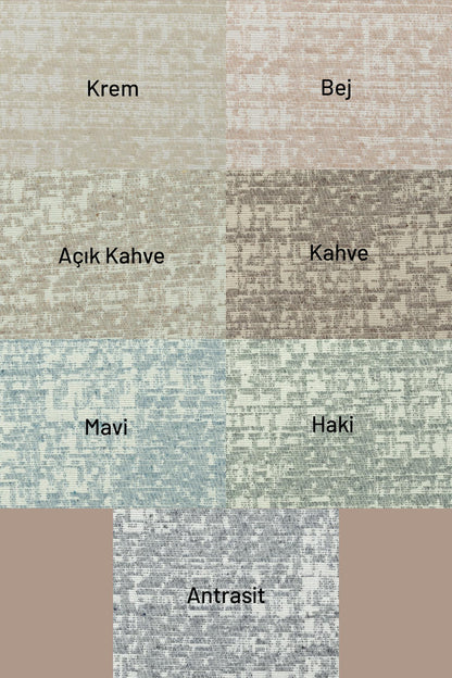 PureCot Premium Pamuklu Püsküllü Koltuk Örtüsü 180x300 Large Çift Taraflı Terletmez Kaymaz , Haki