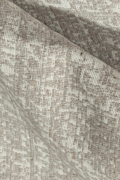 PureCot Premium Pamuklu Püsküllü Koltuk Örtüsü 180x300 Large Çift Taraflı Terletmez Kaymaz , Kahve