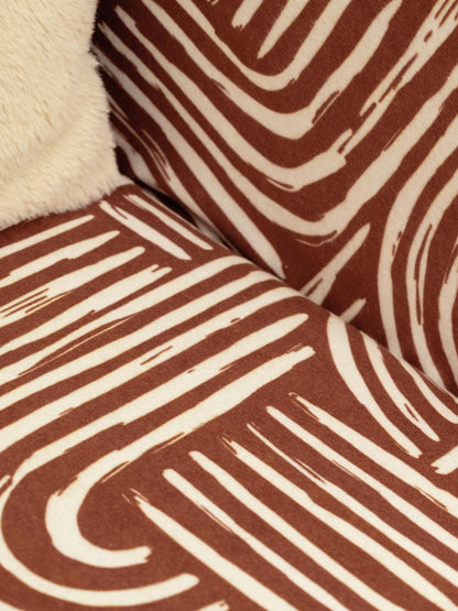 SoftMicro Gökkuşağı Desenli Boho 130x180 cm  Koltuk Örtüsü Şalı, Kanepe Örtüsü, Tv Battaniyesi  Kiremit Rengi