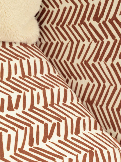 SoftMicro İskandinav Desenli Boho 130x180 cm Koltuk Örtüsü Şalı, Kanepe Örtüsü, Tv Battaniyesi Kiremit Rengi