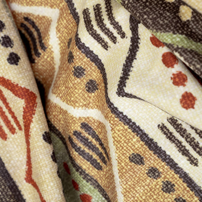 SoftMicro Etnik Desenli Boho 180x300 cm Koltuk Örtüsü Şalı, Kanepe Örtüsü, Tv Battaniyesi  Doğal Renk