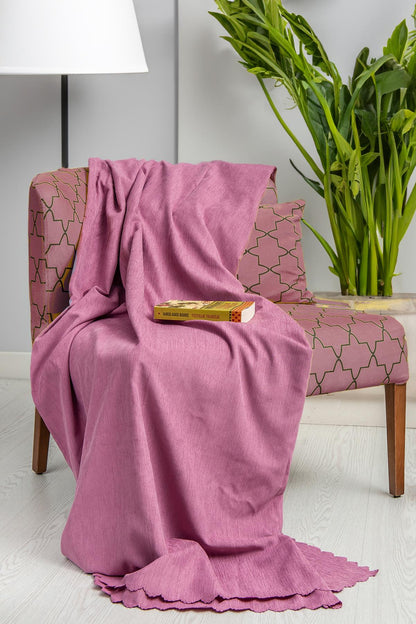 Tek Kişilik Koltuk Örtüsü Berjer Örtüsü Koltuk Şalı 2 Adet 110x175 cm