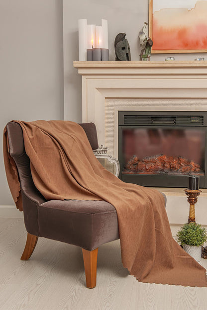 Tek Kişilik Koltuk Örtüsü Berjer Örtüsü Koltuk Şalı 2 Adet 110x175 cm