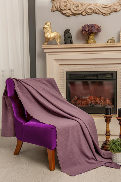 Tek Kişilik Koltuk Örtüsü Berjer Örtüsü Koltuk Şalı 2 Adet 110x175 cm