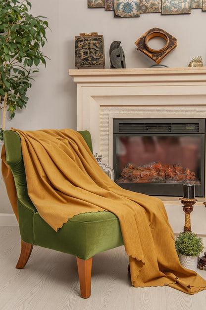 Tek Kişilik Koltuk Örtüsü Berjer Örtüsü Koltuk Şalı 2 Adet 110x175 cm