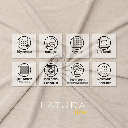 Tek Kişilik Koltuk Örtüsü Berjer Örtüsü Koltuk Şalı 2 Adet 110x175 cm