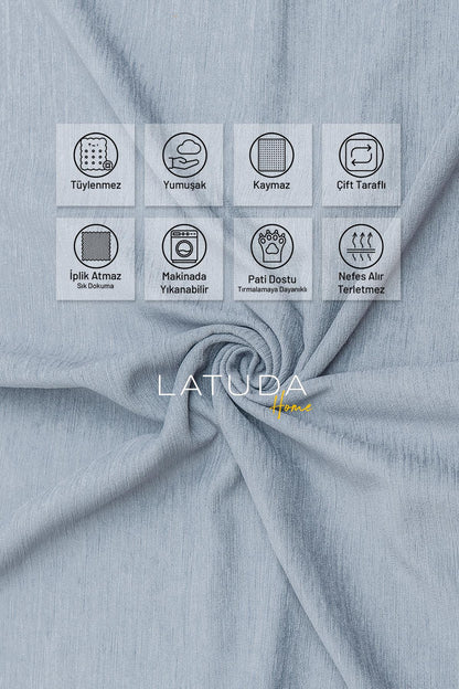 Tek Kişilik Koltuk Örtüsü Berjer Örtüsü Koltuk Şalı 2 Adet 110x175 cm