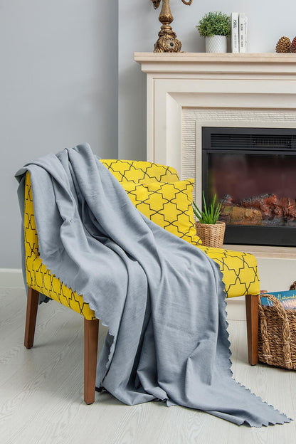 Tek Kişilik Koltuk Örtüsü Berjer Örtüsü Koltuk Şalı 2 Adet 110x175 cm