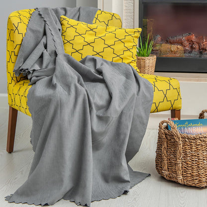 Tek Kişilik Koltuk Örtüsü Berjer Örtüsü Koltuk Şalı 2 Adet 110x175 cm