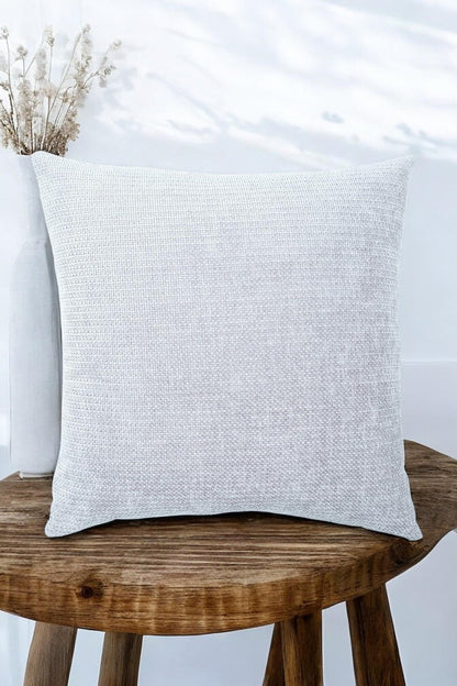 Urban Minimal Dekoratif  Kırlent Kılıfı Yastık Kılıfı  Yumuşak Kalın  Gramajlı Şönil Kumaş 43x43cm Gri