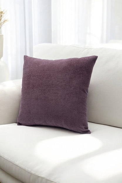 Urban Minimal Dekoratif  Kırlent Kılıfı Yastık Kılıfı  Yumuşak Kalın  Gramajlı Şönil Kumaş 43x43cm Gül Kurusu