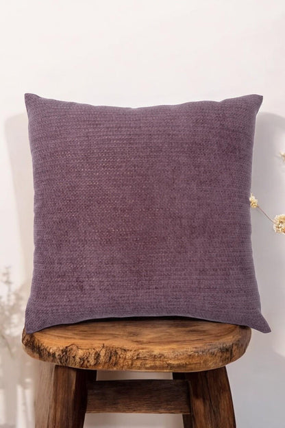 Urban Minimal Dekoratif  Kırlent Kılıfı Yastık Kılıfı  Yumuşak Kalın  Gramajlı Şönil Kumaş 43x43cm Gül Kurusu