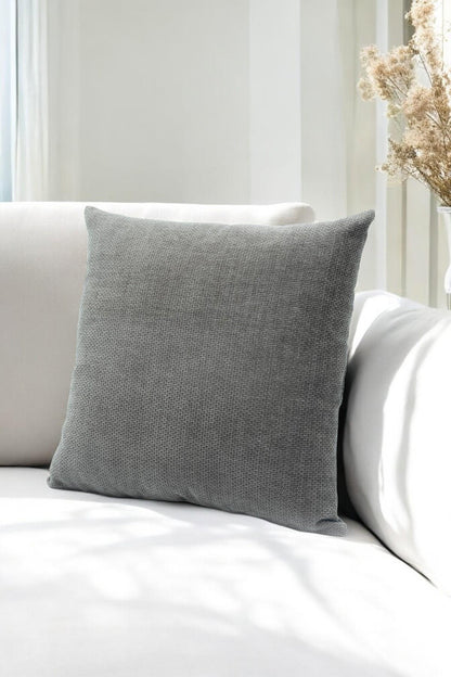 Urban Minimal Dekoratif  Kırlent Kılıfı Yastık Kılıfı  Yumuşak Kalın  Gramajlı Şönil Kumaş 43x43cm Kahve