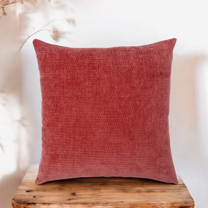 Urban Minimal Dekoratif  Kırlent Kılıfı Yastık Kılıfı  Yumuşak Kalın  Gramajlı Şönil Kumaş 43x43cm Kiremit