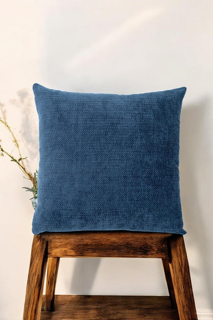 Urban Minimal Dekoratif  Kırlent Kılıfı Yastık Kılıfı  Yumuşak Kalın  Gramajlı Şönil Kumaş 43x43cm Lacivert