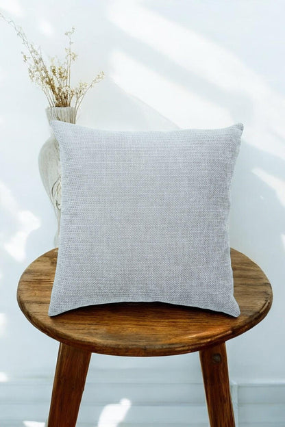 Urban Minimal Dekoratif  Kırlent Kılıfı Yastık Kılıfı  Yumuşak Kalın  Gramajlı Şönil Kumaş 43x43cm Taş