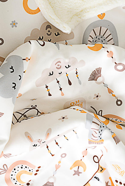 Yumuşak Bebek Battaniyesi Hayal Bahçesi Kuzu Tüyü Battaniye 80x100 cm LTD9101